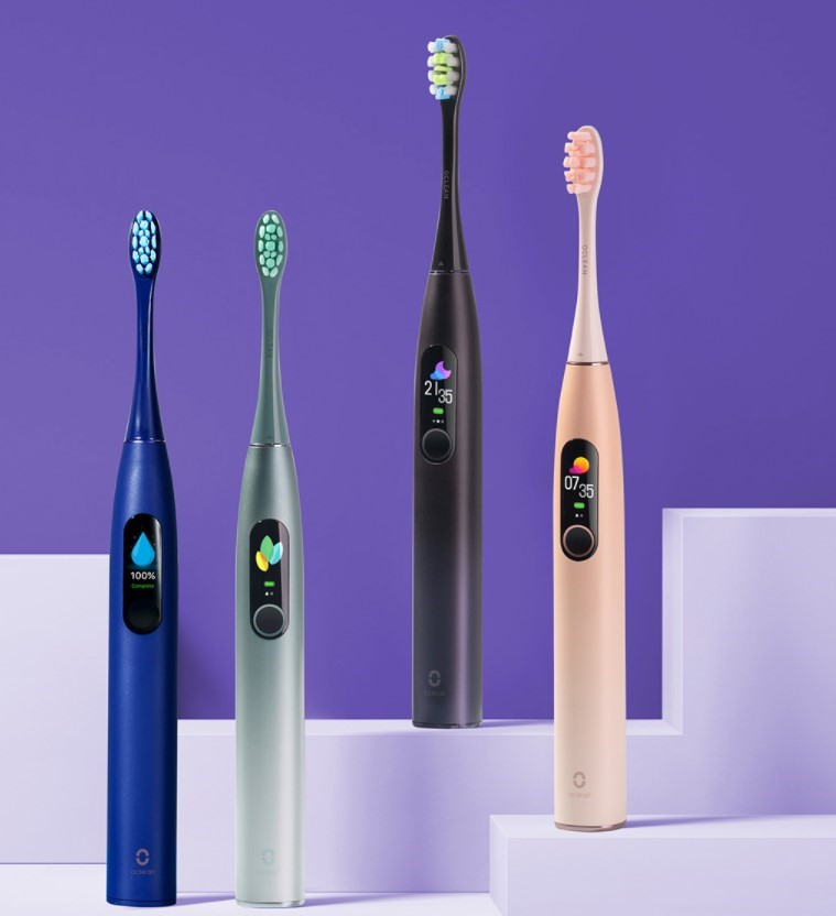 مسواک هوشمند Xiaomi Oclean X Pro Smart Sonic با طراحی زیبا و رنگ‌بندی بی‌نظیر