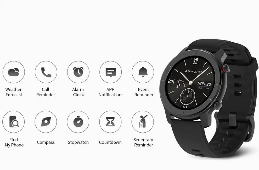 مشخصات ساعت هوشمند شیائومی Xiaomi Amazfit GTR 42mm.1