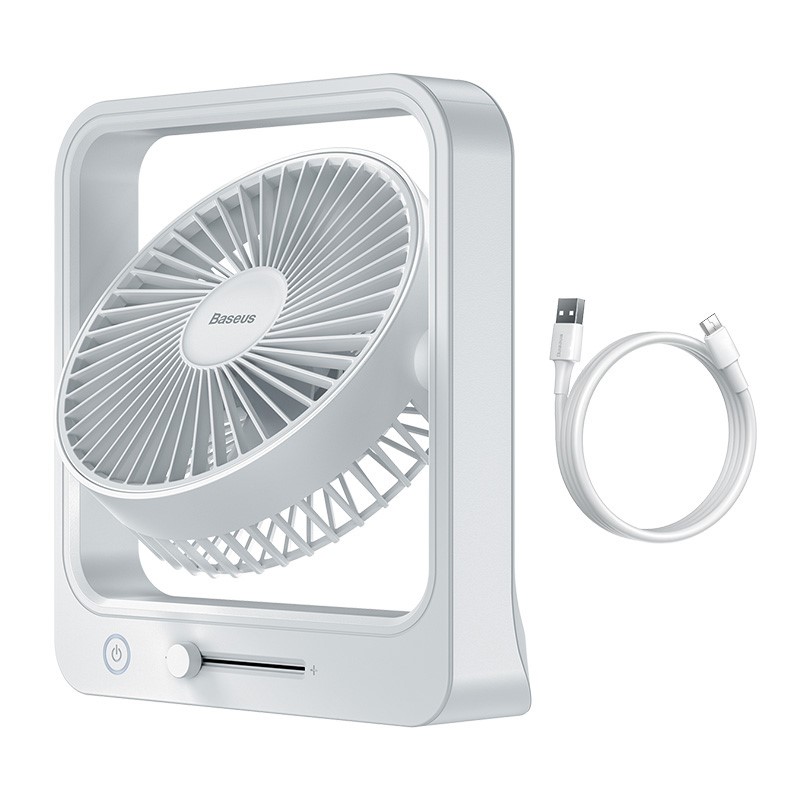 پنکه بیسوس Baseus Cube Shaking Fan قابلیت شارژ به کمک کابل USB را دارد