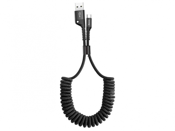 کابل شارژ لایتنینگ بیسوس Baseus Fish eye Spring Lightning Cable CALSR-01