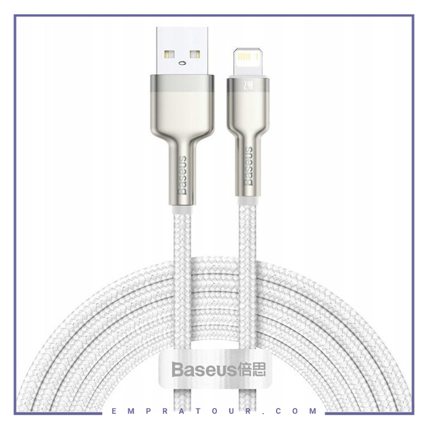 کابل لایتنینگ بیسوس 2متر Baseus Cafule Metal Data CALJK-B01