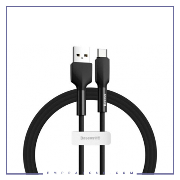 کابل شارژ سیلیکونی تایپ C بیسوس 1 متر Baseus Silica Gel Cable Usb For Type-C CATGJ-01