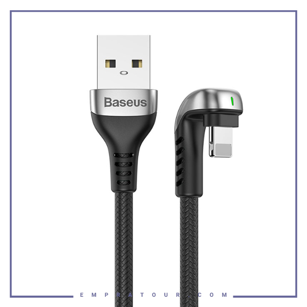 کابل لایتنینگ بیسوس Baseus Green U-shaped lamp Mobile Game CALUX-A01 1M