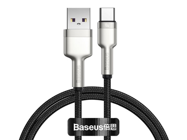 کابل Type C بیسوس 1متر Baseus Cafule Series Metal CATJK-A01