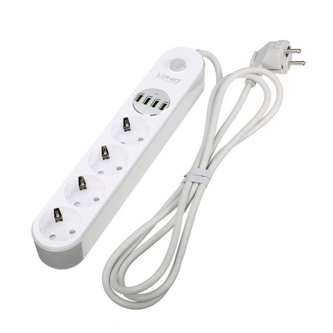 چندراهی برق و شارژر الدنیو LDNIO USB Power Adapter Charger SE4432