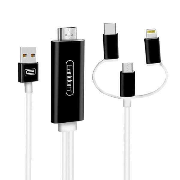 کابل انتقال تصویر الردم Earldom ET-W13 3 in 1 HDMI
