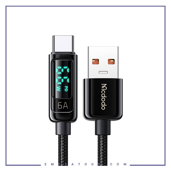 کابل Type C به USB مک دودو 1.2متر Mcdodo Digital Pro USB TO Type C Super Charge CA-8690