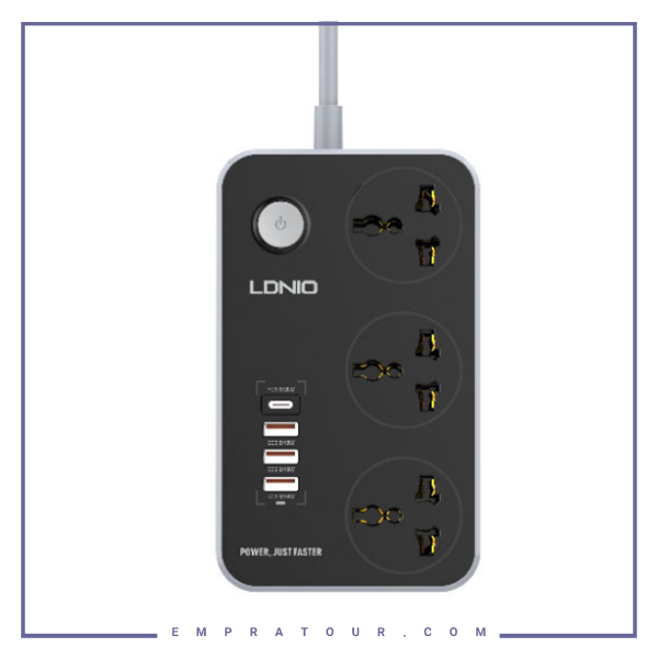 چندراهی برق الدینیو  LDNIO SC3412 Power Strip