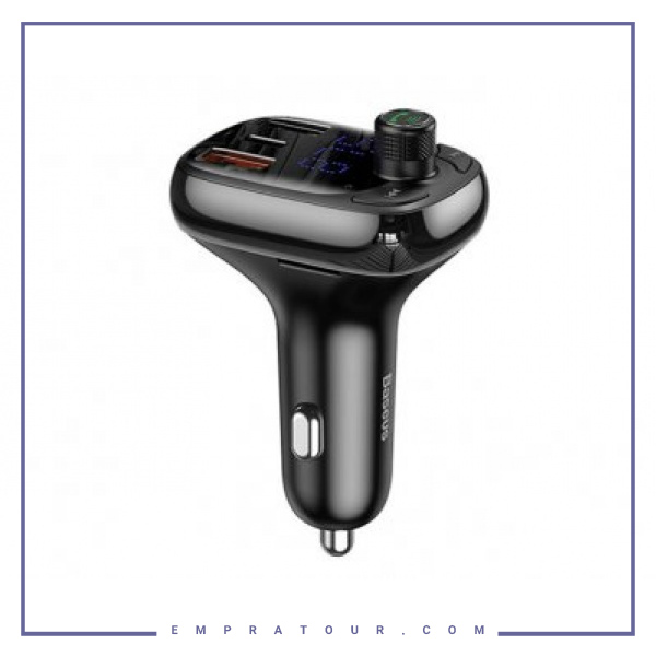شارژر فندکی فست شارژ و پخش کننده بلوتوث Baseus T Typed QC4.0 Bluetooth CCTM-B01