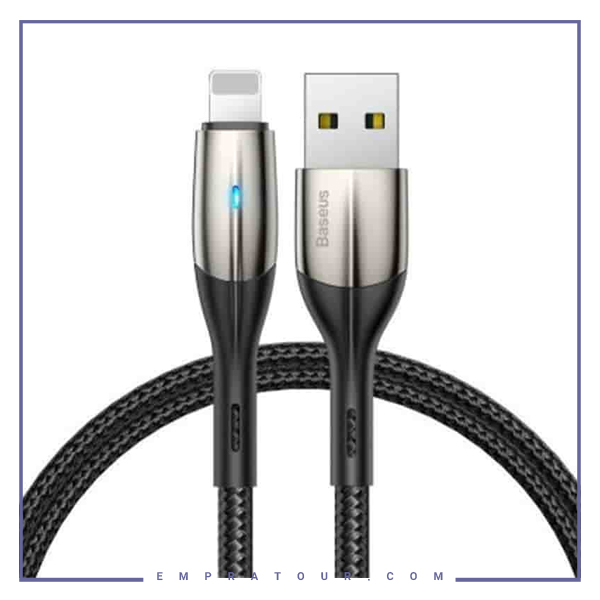 کابل شارژ لایتنینگ بیسوس 1متر Baseus Horizontal Data Cable CALSP-B01