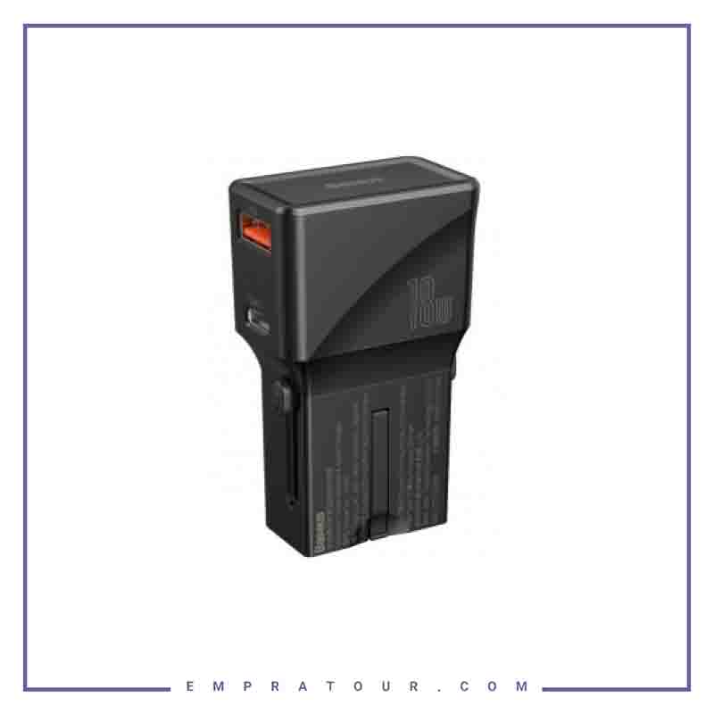 شارژر دو پورت چندکاره Baseus Universal Conversion PPS Youth CCTY-01