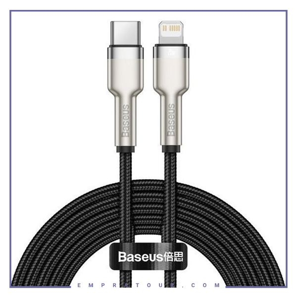 کابل لایتنینگ به تایپ سی فست شارژ بیسوس 2متر Baseus Cafule Metal PD CATLJK-B01