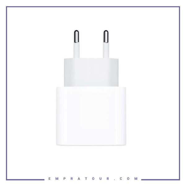 شارژر آیفون 12 اصلی Apple 20W Power Adapter MHJ83ZM/A