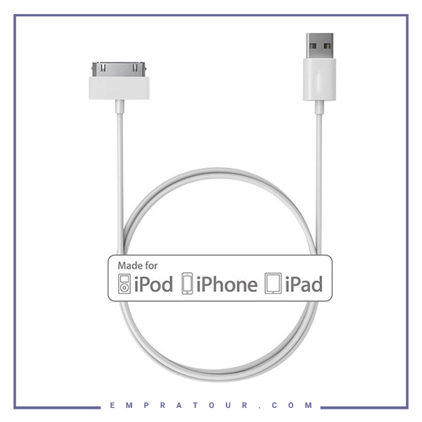 کابل شارژ اصلی آیفون Apple 30-pin to USB Cable MA591ZM