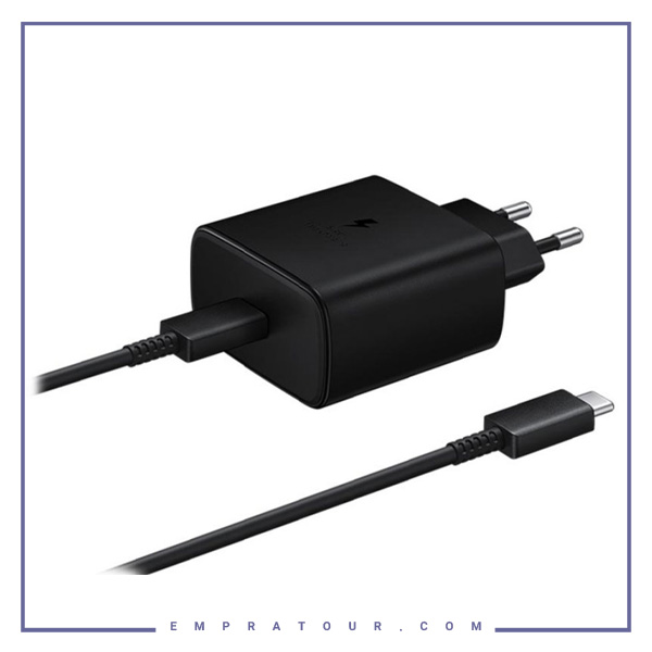 شارژر سریع سامسونگ اصلی ۴۵ وات با کابل Samsung Super Fast Charger 45W EP-TA845