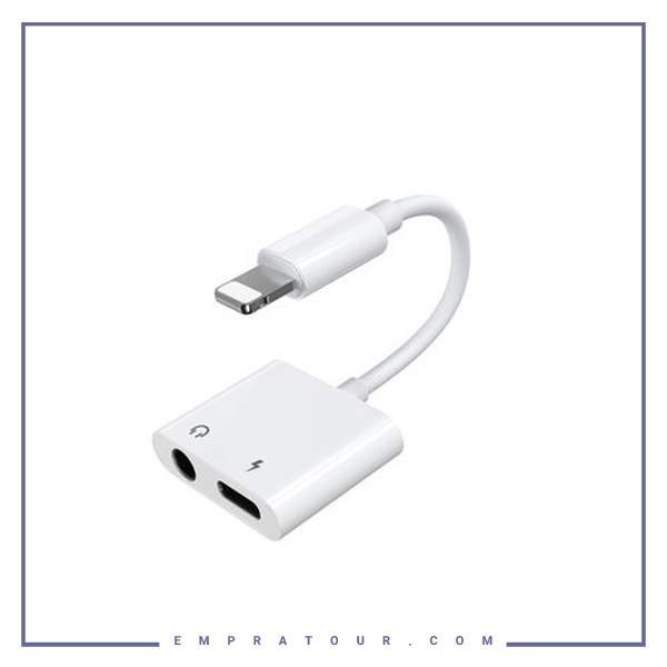 مبدل لایتنیینگ اتصال همزمان هندزفری و شارژر Joyroom Ben Series S-Y104