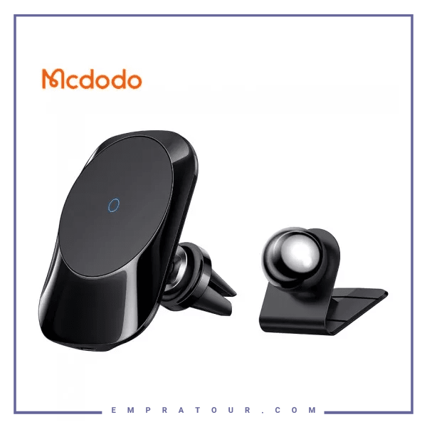 هولدر و شارژر وایرلس آیفون 12 مکدودو Mcdodo CH-7071 magnetic wireless charger car mont