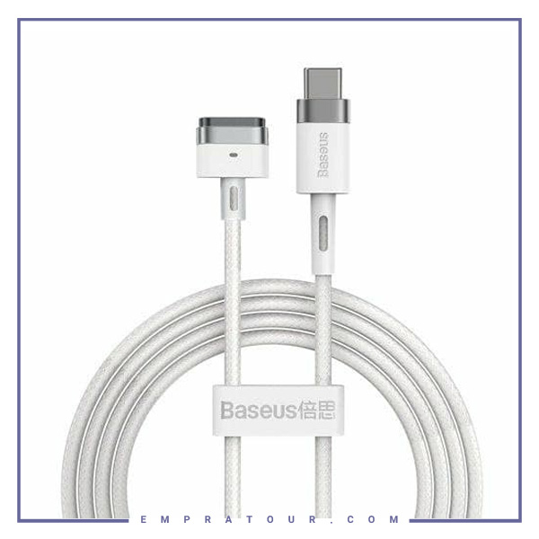 کابل شارژر مگنتی مک بوک بیسوس 2متر Baseus Zinc Magnetic iP Laptop Type-C CATXC-V02