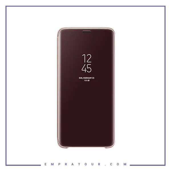 کیف کلاسوری شرکتی سامسونگ مدل SMART CLEAR STANDING VIEW COVER EF-ZG965 S9 plus