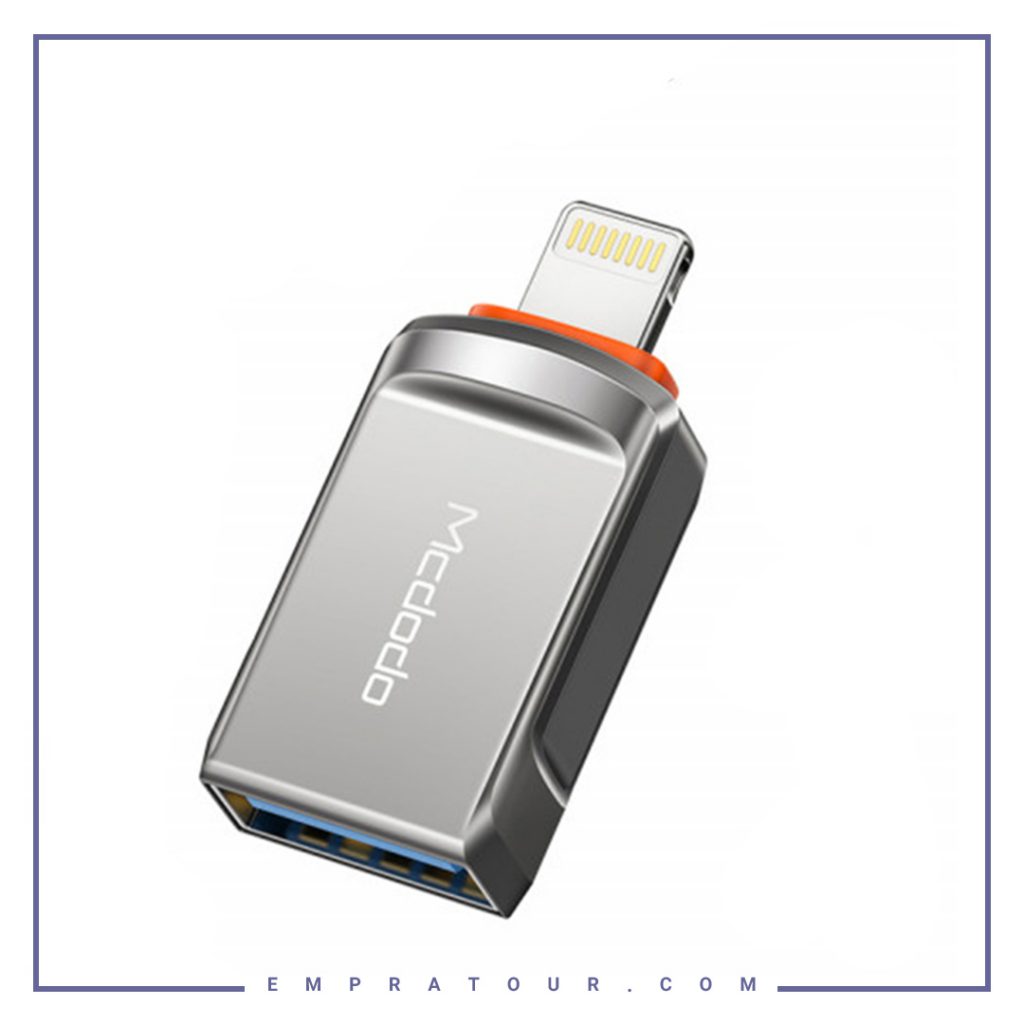 تبدیل OTG لایتنینگ مک دودو پک 10 عددی Mcdodo USB 3.0 to Lightning Convertor OT-8600