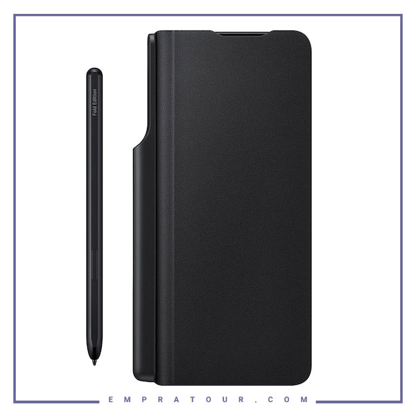 کیف اصلی سامسونگ زد فولد 3 با قلم Galaxy Z Fold3 5G Flip Cover with Pen