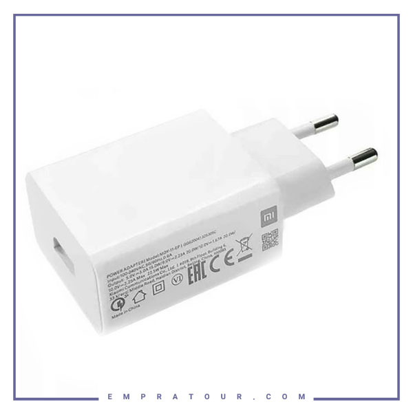 شارژر دیواری سریع شیائومی اورجینال رو کارتونی Xiaomi MDY-11-EP Fast Charger 22.5W