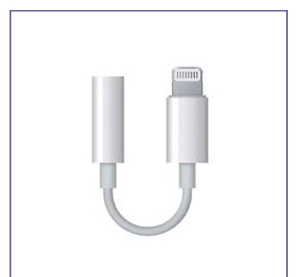تبدیل اصلی لایتنینگ به جک 3.5 میلیمتری اپل A1749