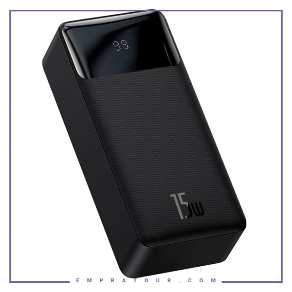 پاوربانک 30000 توان 15 وات بیسوس Baseus Bipow Digital Display PPBD30 PPDML-K01