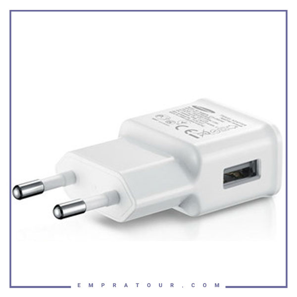 شارژر دیواری اورجینال سامسونگ J500 روکارتنی Samsung EP-TA50EWE