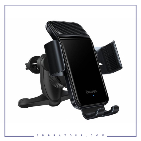 پایه‌نگهدارنده گوشی بیسوس Baseus Smart Solar Power Wireless Holder suzg000001