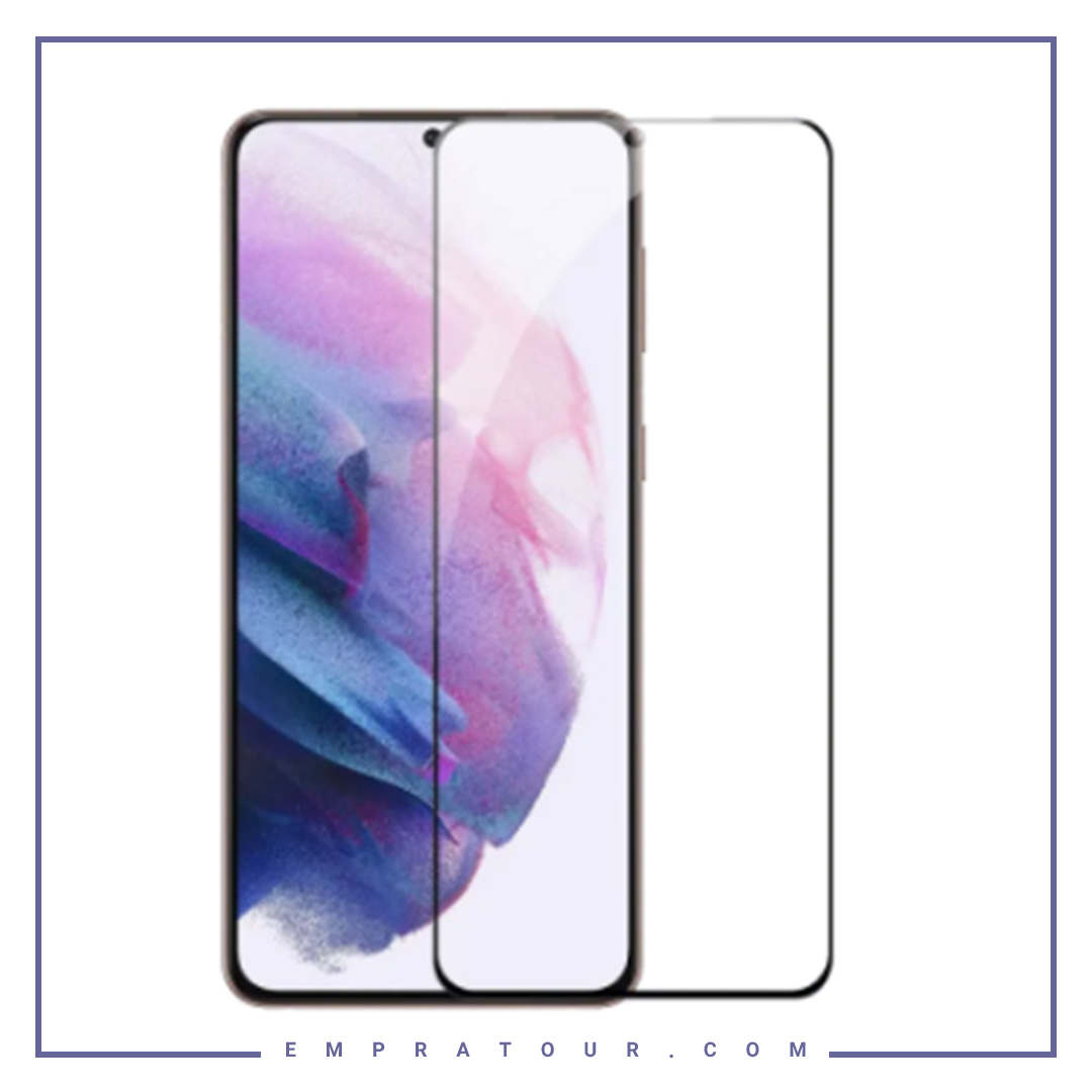 محافظ صفحه نمایش شیشه ای تمام چسب سامسونگ Galaxy S21