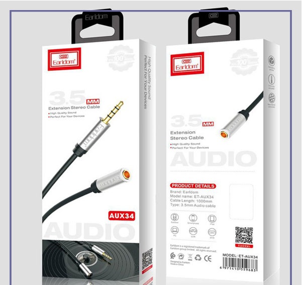 کابل افزایش طول صدا ارلدام ET-AUX34 