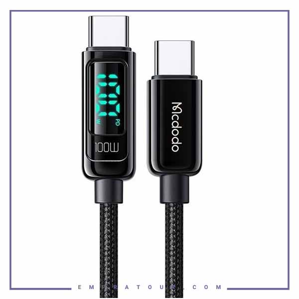کابل دوسر تایپ سی 100 وات مکدودو 1.2 متر CA-882