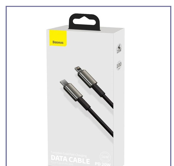 کابل شارژ سریع تایپ سی به لایتنینگ بیسوس CATLWJ-01