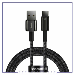 کابل Type C فست شارژ بیسوس 2 متر Baseus Tungsten Gold CATWJ-C01