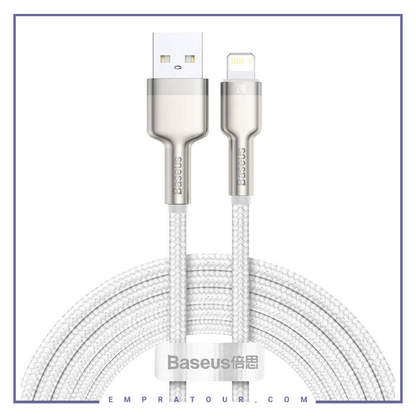 کابل لایتنینگ بیسوس 1 متر Baseus Cafule Metal CALJK-A01