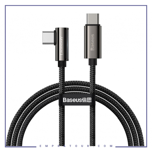کابل Type C به Type C فست شارژ بیسوس 1 متر Baseus Legend Series Elbow CATCS-01
