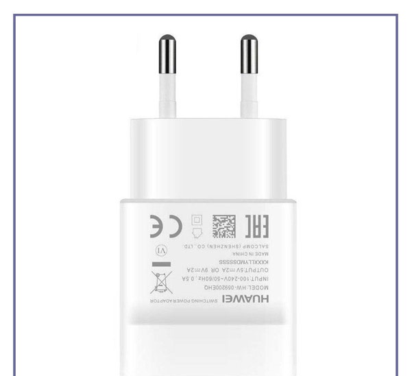شارژر دیواری سریع اورجینال هوآوی روکارتنی HW-059200EHQ