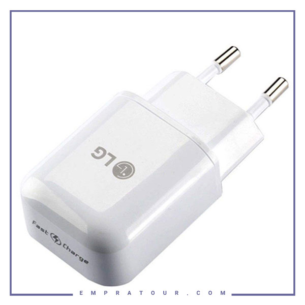 شارژر دیواری سریع اورجینال ال جی روکارتنی LG Charging Adapter MCS-H05ED