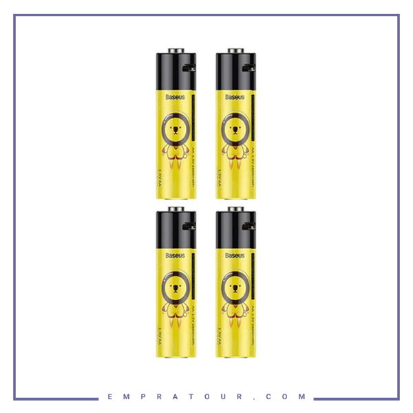 باتری قلمی قابل شارژ باسئوس پک 4 تایی   Baseus PCWH000311 4PCS Rechargeble Li ion Battery