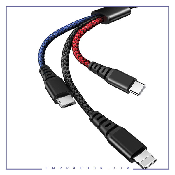 کابل شارژ سریع سه سر مکدودو 120 سانتی متر 6220-Mcdodo 3 in 1 Charging Cable Ca