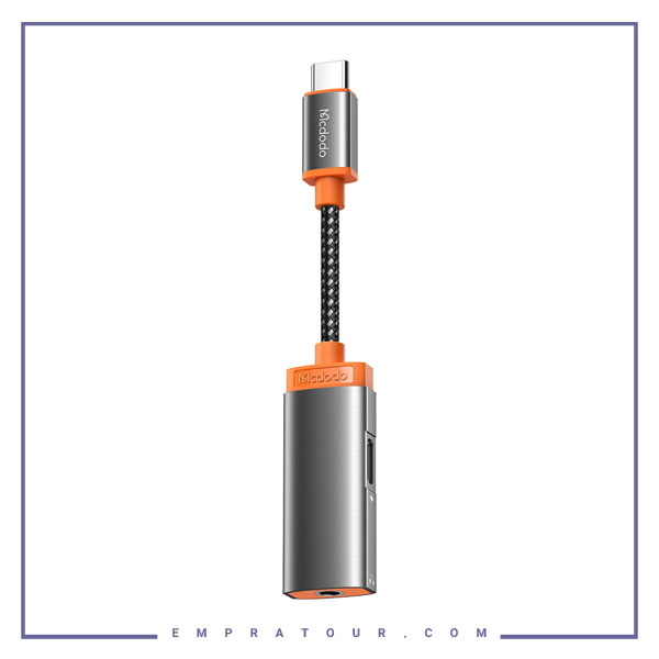 مبدل USB-C به USB-C / جک 3.5 میلی متری مک دودو USB C to USB CAUX Mcdodo CA-0500