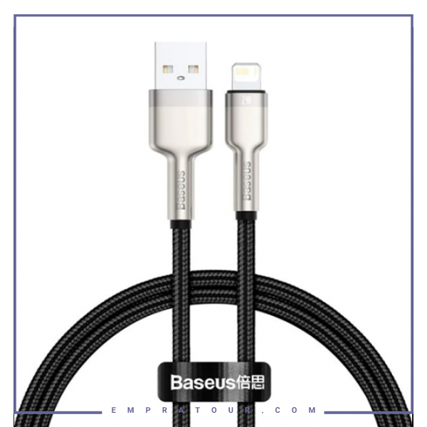 کابل لایتنینگ 25 سانتی متر بیسوس Baseus Cafule Metal CALJK-01