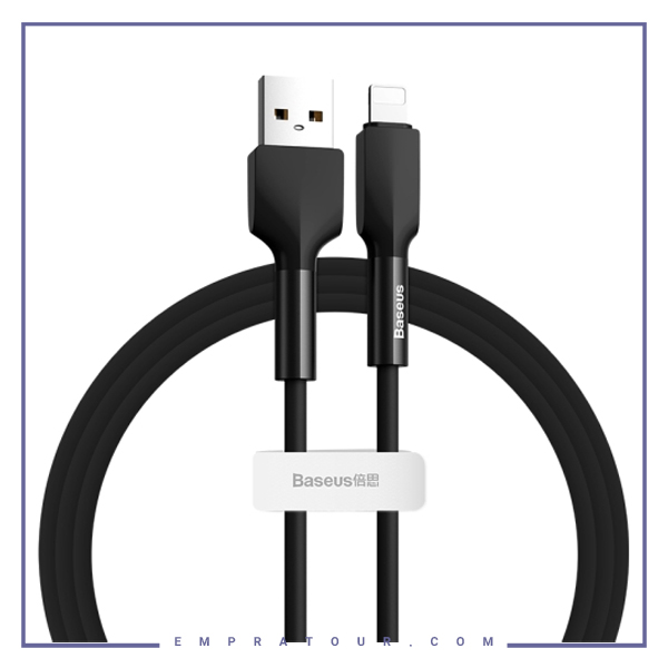 کابل لایتنینگ بیسوس 1 متر Baseus Silica gel CALGJ-01 cable
