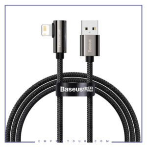 کابل لایتنینگ بیسوس 1متر Baseus Legend Series Elbow USB to iP CALCS-01