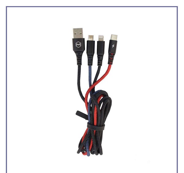 کابل شارژ سریع سه سر مک دودو 120 سانتی متر 6220- Ca
