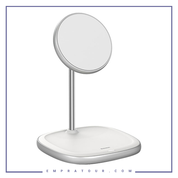 هولدر و شارژر وایرلس بیسوس Baseus Swan Magnetic Wireless WXSW-01
