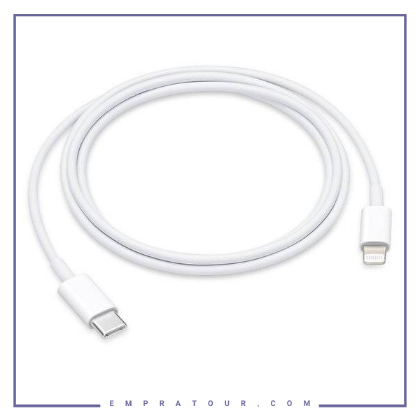 کابل تایپ سی به لایتنینگ اورجینال اپل Lightning to Type-c Apple A2441 2m