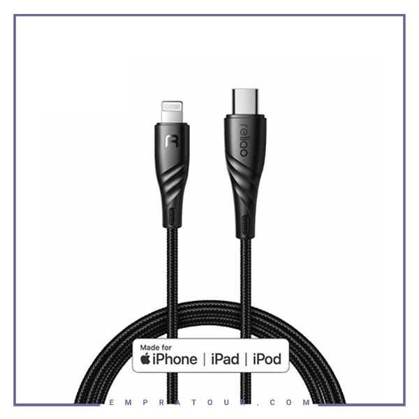 کابل شارژ و انتقال داده تایپ سی به لایتنینگ رلیکو Reliqo Type-c to Lightning PD Cable RCA-625 1.2M