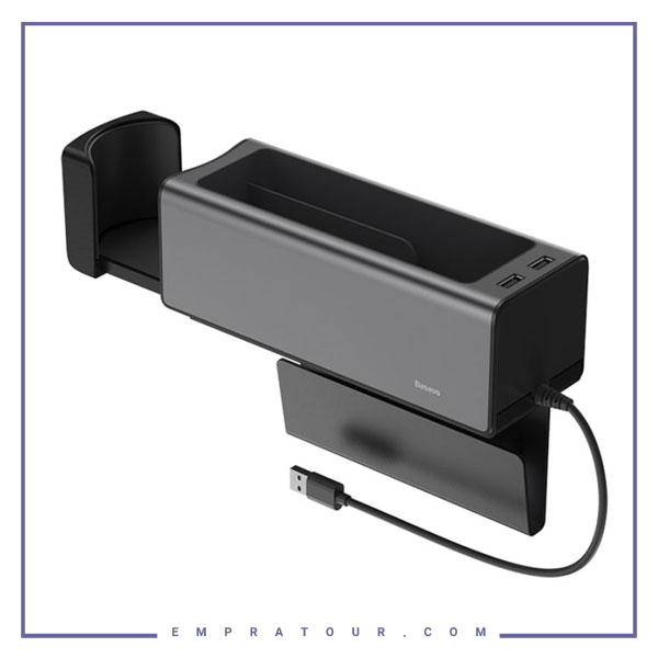 جعبه نظم دهنده داخل خودرو بیسوس Baseus Delux Metal Armrest Console CRCWH